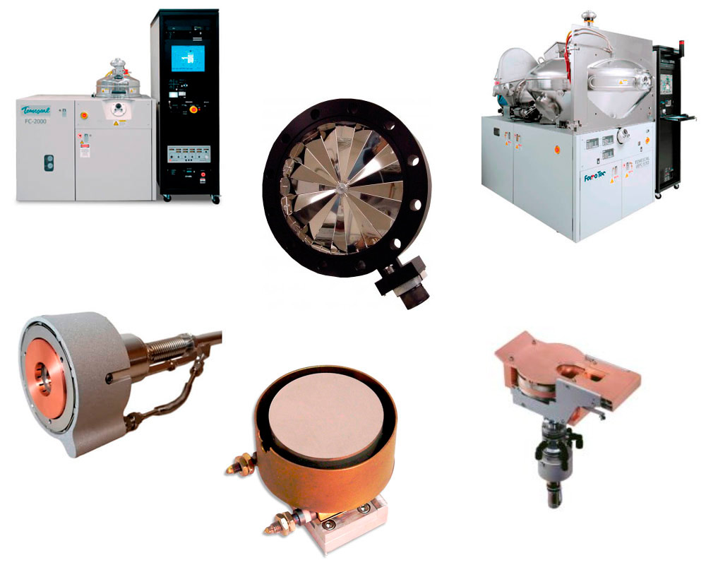 Evaporation systems puttering systems components